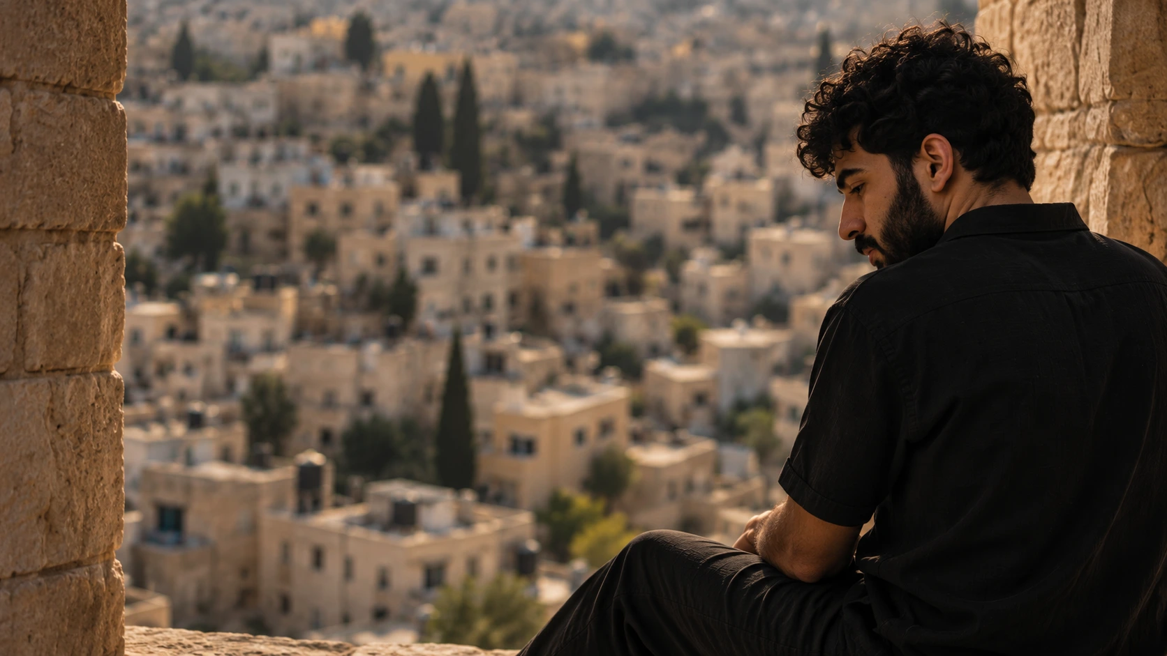 A quiet moment overlooking Amman